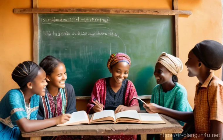 스와힐리어 명사 분류 체계 - **Prompt 1: Cultural Immersion in Swahili Learning**
    "A vibrant, wide-angle shot of a diverse gr...